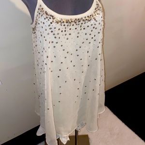 American Eagle Spaghetti strap with sequins dress